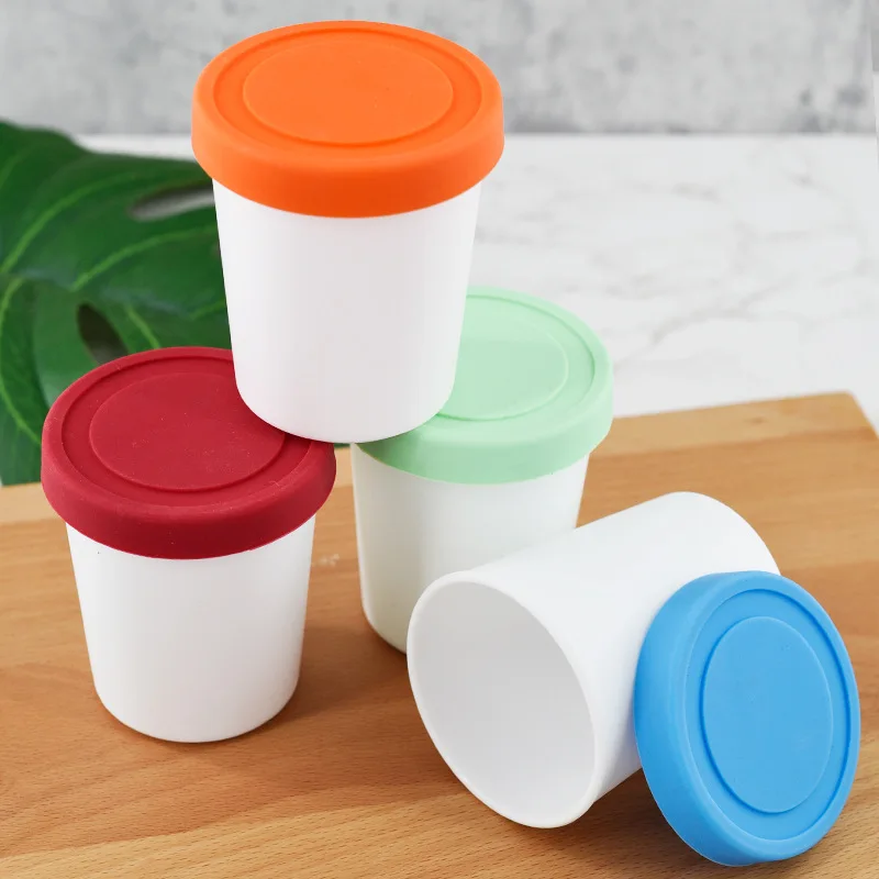 Silicone Reusable Ice Cream Storage Containers For Homemade Freezer ...