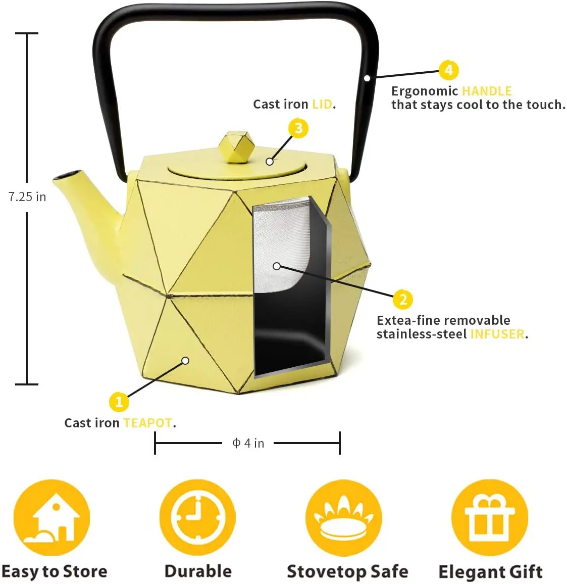 Enamel Japanese Cast Iron Teapot Kettle With Dragonfly Buy Japanese