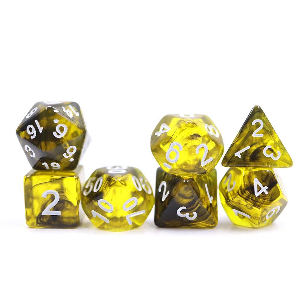 Custom Polyhedral Acrylic RPG D&D Dice for DND Games