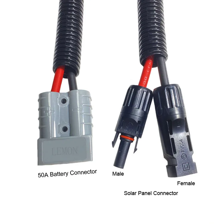 1*4mm2 Solar Cable 50A Battery Connector Solar Panel Cable Adapter