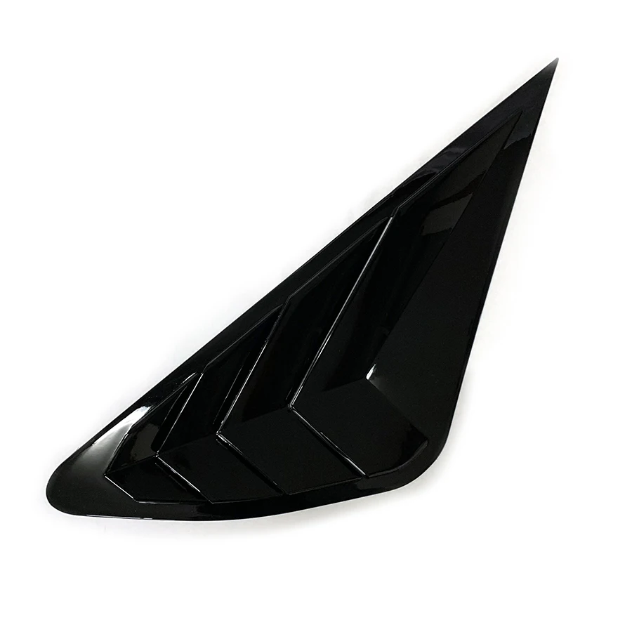 product tiypeor glossy black rear side window louver cover trim with air vent scoop shades for lexus rx   exterior car accessory-7