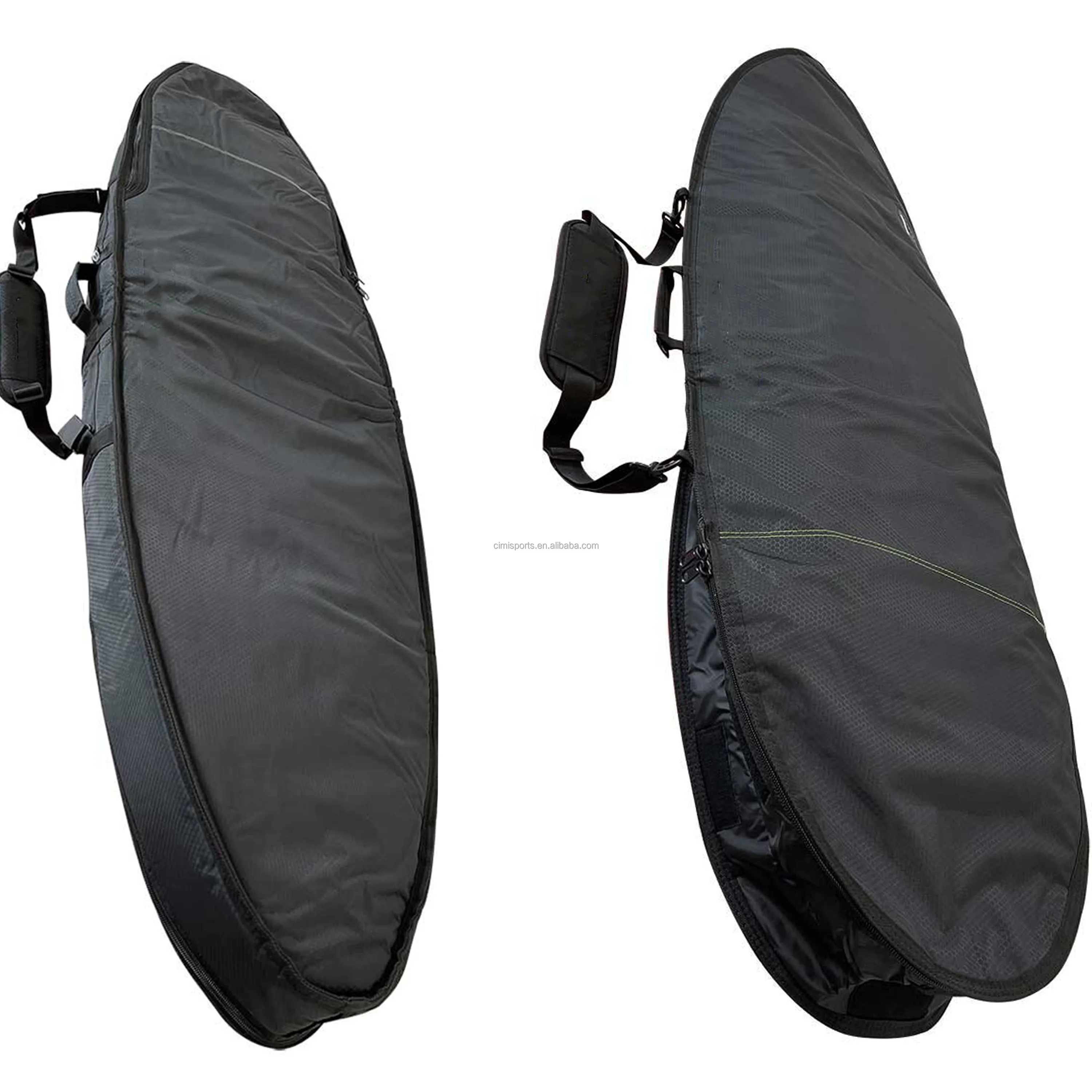 Wholesale Double Coffin Surfboard Travel Bag Surfboard Cover Hard Case 8ft Size With Wheels