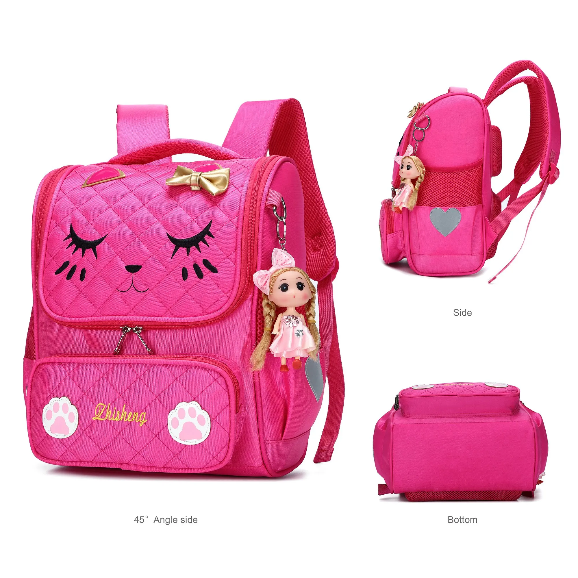 Girls Backpack Waterproof Cute School Bag For Kids Toddler Girl