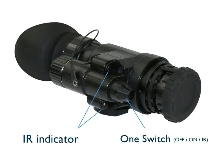 Hollyview Gen2 Best Helmet Mounted Pvs14 Night Vision Monocular White Green Image Intensifier