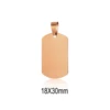 Rose Gold 18X30mm