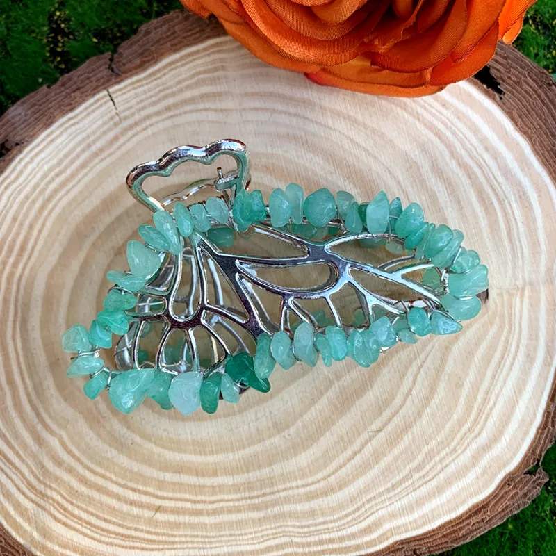 HZ Fashion Designer Hair Clip Butterfly Shape Shark Clip Clear