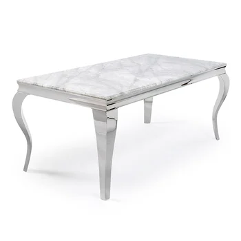 12 seater UK Style black white grey synthetic louis marble dining tables prices for sale