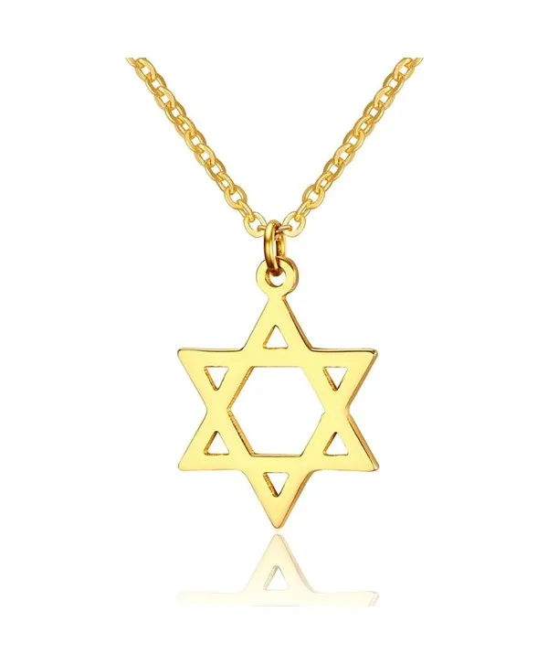 Wholesale Jewish Star Pendant Necklace 