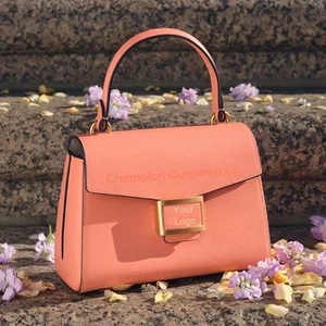 Personalized Logo Vegan Leather Small Satchel Bag Ladies Crossbody Women Classic Handbag Purse