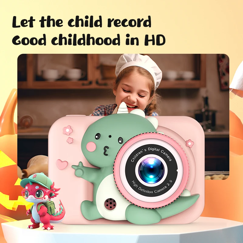 Yuniq 1080P Q6 Kids Digital Camera Mini Disguise Dual Imaging Sensor Wholesale Bulk for Parties for M-SD Media Type