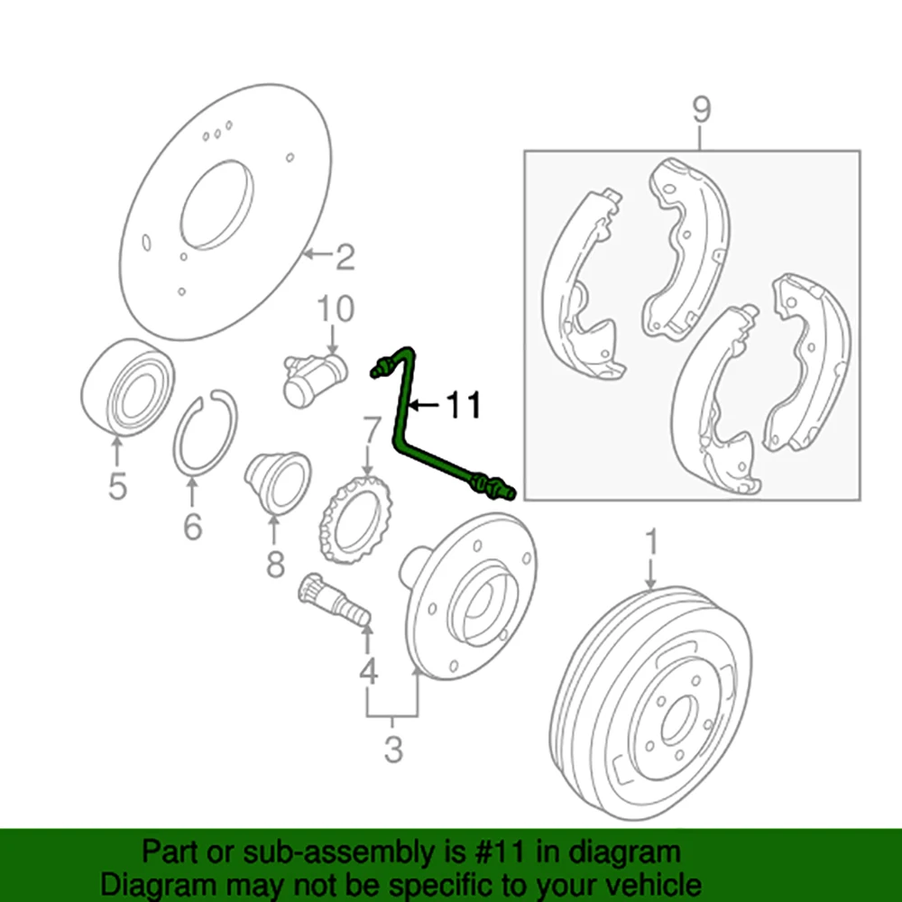 ZZC1-43-820A ZZD143820 Car Disc Brake Oil Pipe Rear Brake Oil Pipe fo... — 2