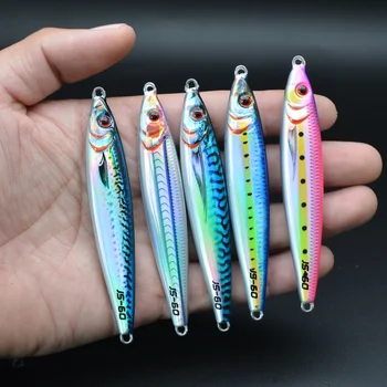 30g40g60g80g100g 3D Printed Mackerel Saltwater Fishing Vertical Jig Barracuda Speed Jig – Metal Jig – view 5