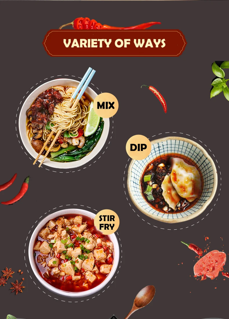 Factory Wholesale Tao Huabi Lao Gan Ma Hot Pot Base Material 160g Hot