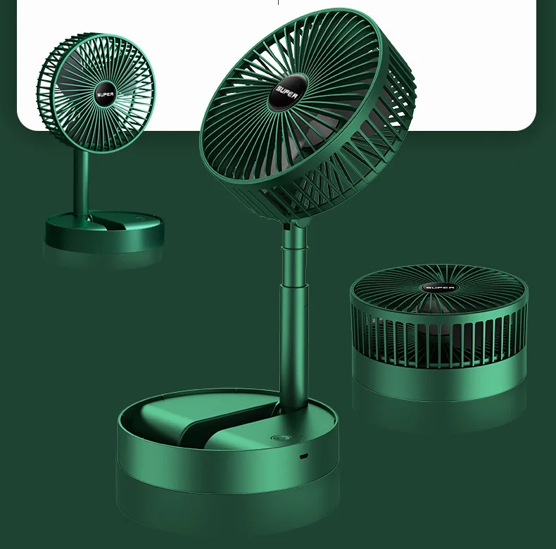 2022 Best Sales Mini Portable Foldable Desktop Air Cooling Fan USB Rechargeable Air Cooler Table Pedestal Fan Price Singapore