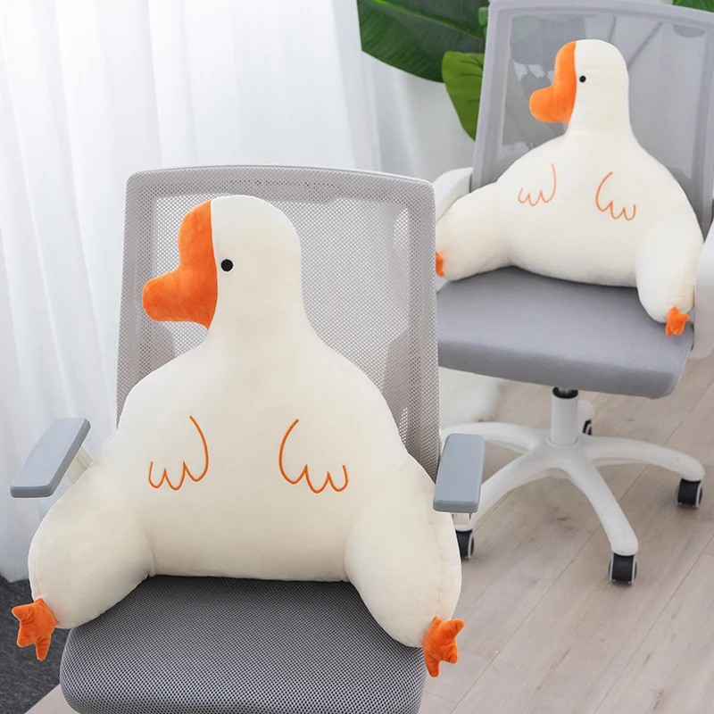 Customized Goose & Duck Multifunctional Plush Home Pillow & Office Chair Waist Cushion Self-Designed Series PP Cotton Filling
