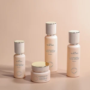 Brand New 40ml Thick Bottom Textured Glass Empty Women's Essence Foundation Lotion Bottle for Skin Care Products and Face Cream