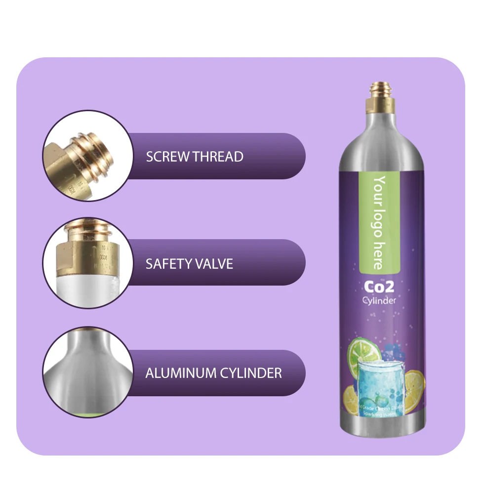 Manufacturer 1.34l Co2 Cartridge For Soda Stream Co2 Gas Cylinder Buy