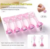 Juego de placas para uñas estilo japonés, 10-4 grandes y 1 pequeña.