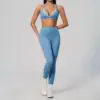 Blue Bra+Leggings Set