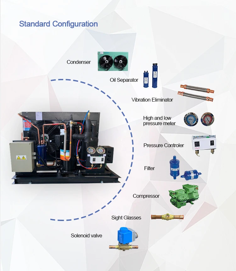 Emth Factory Walk In Cooler Refrigeration Unit Ym70 4 Hp Scroll