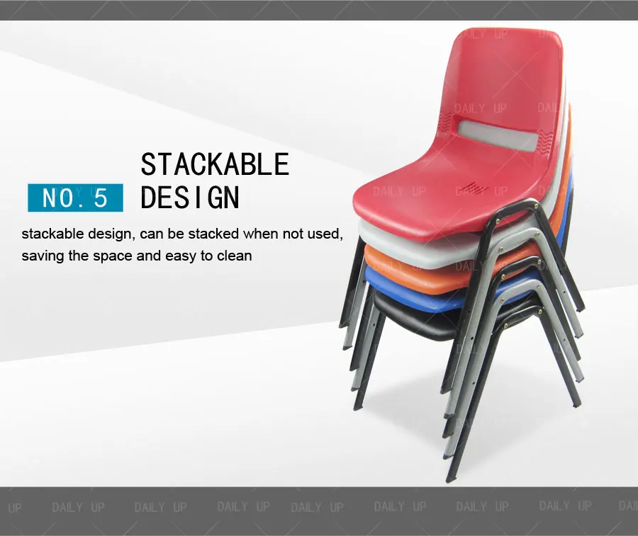 Wholesale Training Chair For Company Stackable And Breathable Metal Frame Student Chair For Tutoring And Meeting Conference Room