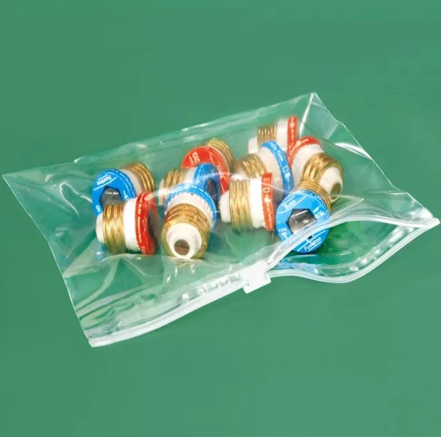 Kantong plastik ringan ramah lingkungan yang dapat ditutup ulang dengan resleting geser custom, untuk promosi di supermarket dan kebutuhan belanja