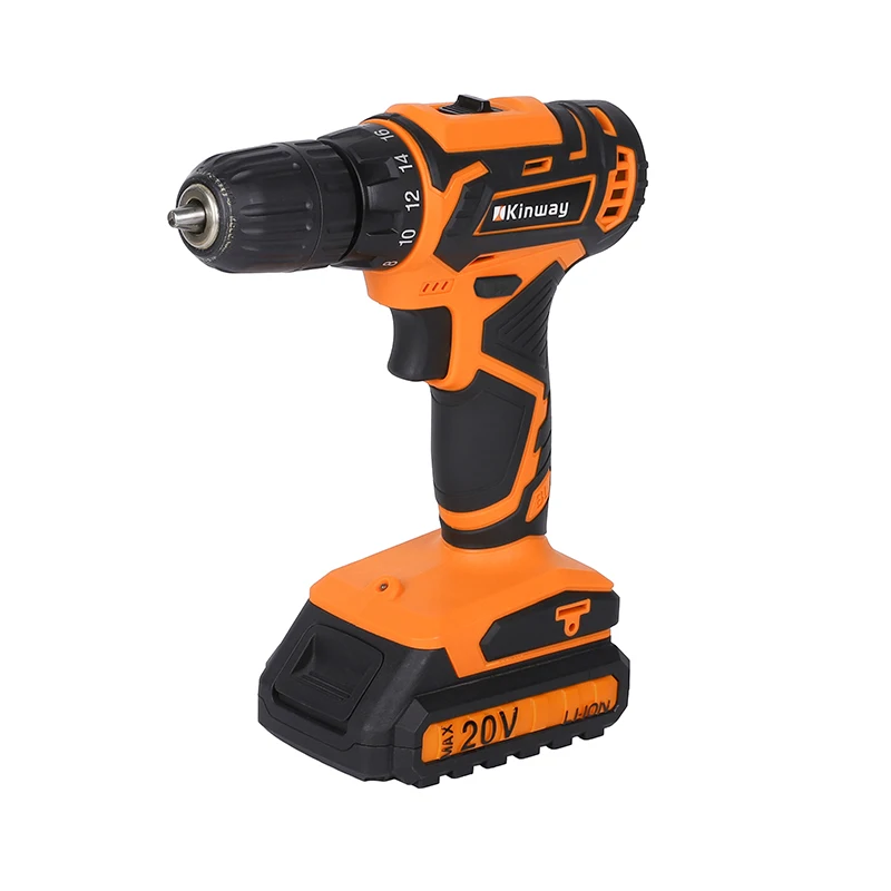 KINWAY 20V Cordless High Torque Lithium Battery Brushless Cordless  Drill Power Tools Kwcd2161