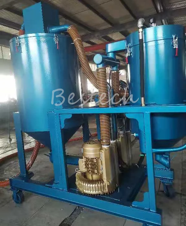 Vacuum Steel Grit Suction Machine Recycle Steel Shot Sand Grit Abrasive From Floor