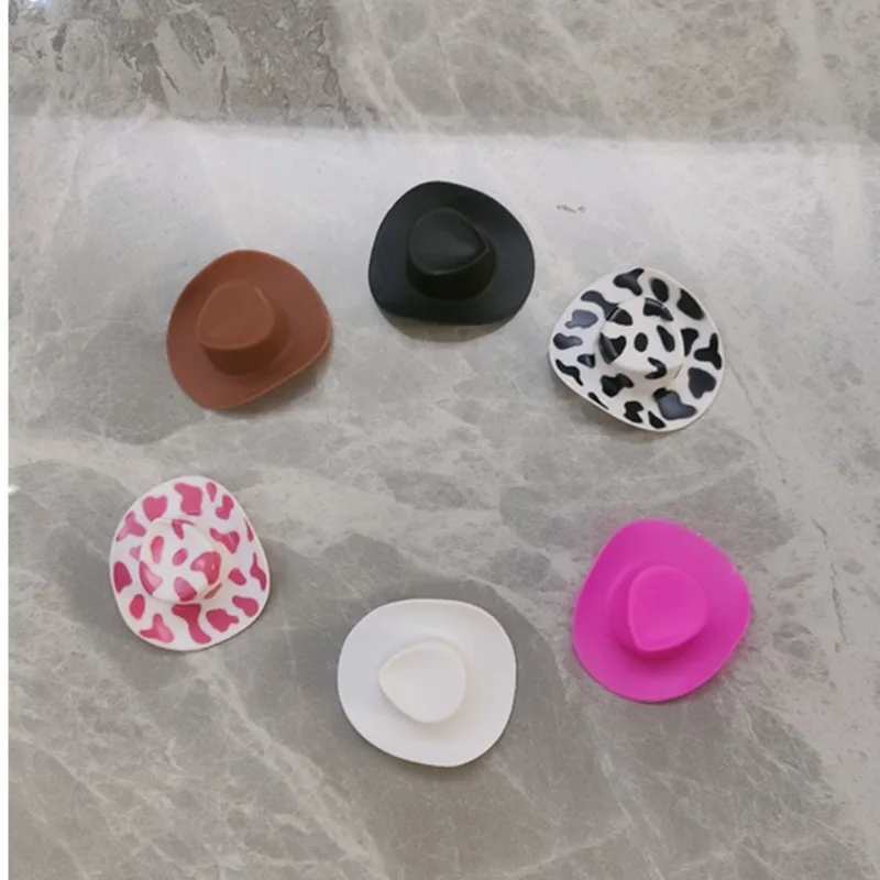 Cute Western Cowboy Doll Plastic Pink Hat Drink Toppers Toys Mini Disco  Cowgirl Hats for Bachelorette Party Favors