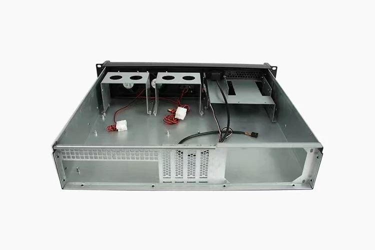 2U Mini-ITX Dual System Industrial Rackmount Server Case Compact ...