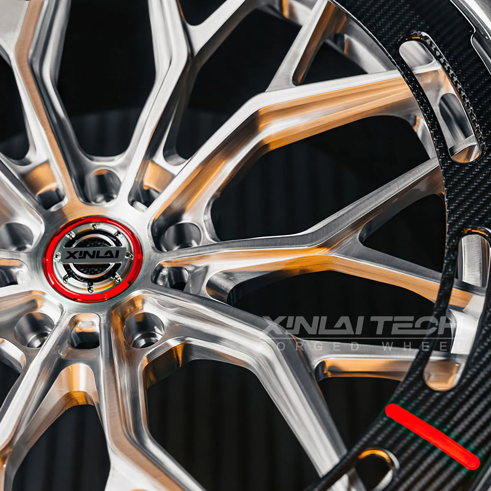 XL 2-piece Forged Carbon Fiber Wheels 5x100 5x108 5x112 Rims for Toyota Nissan Subaru Sports Cars OEM ODM Custom Finish - Image 4