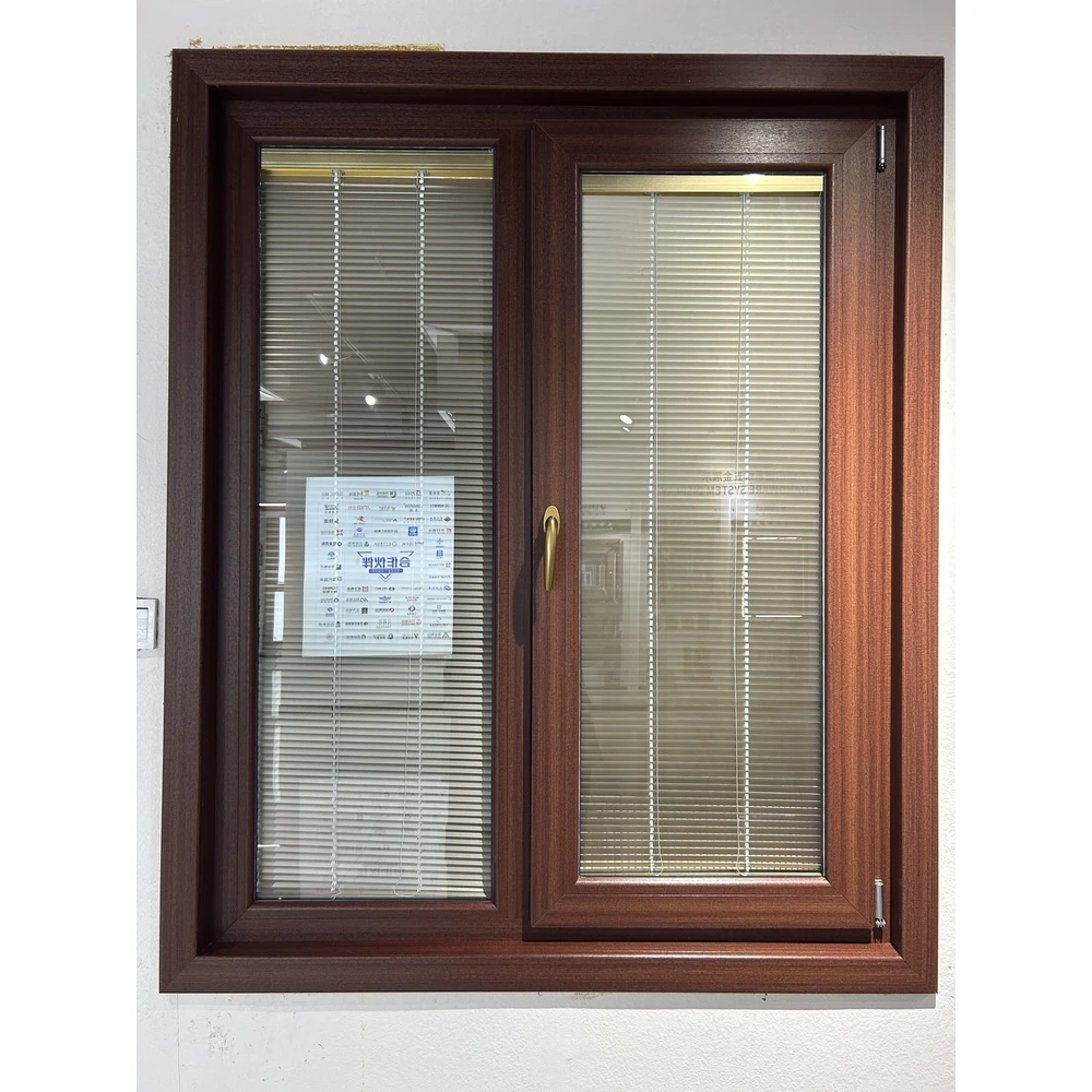 Good Quality UPVC Casement windows Double Glazing Pvc  windows with Built in Blinds