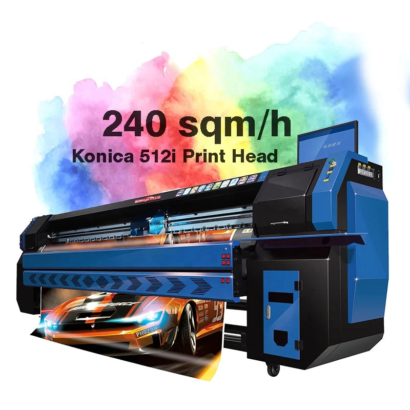 KingJet Konica 512i Head Cheap Multifunction Large Format Inkjet Printing Machine