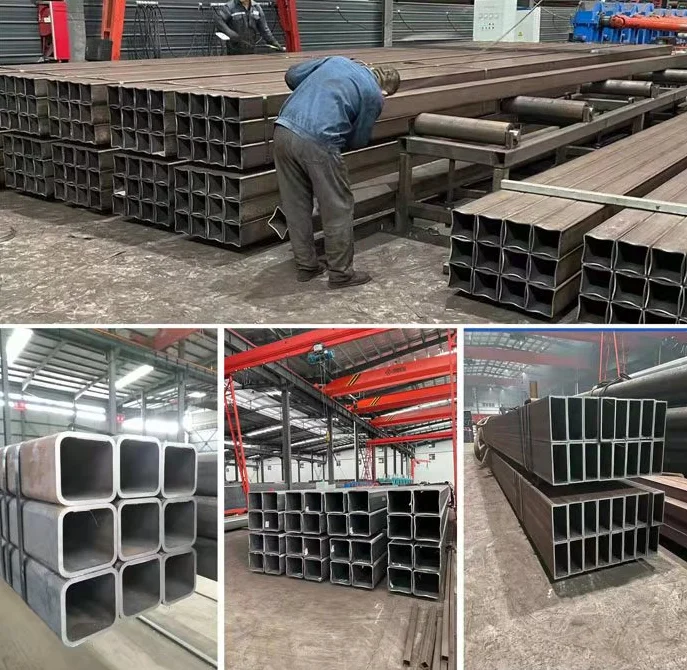 Black hollow node carbon steel Q235, Q345 square metal tubes, carbon annealed black square and rectangular pipes 3 H02cc8a95d0814be283e19e78b2eeb6888
