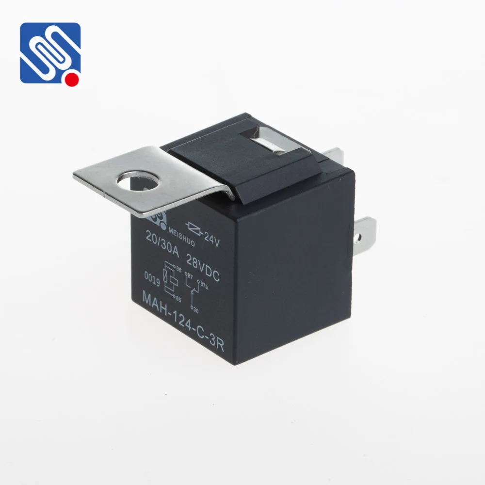 Meishuo MAH-124-C-3R с резистиром 12v 24v jd1914 rele auto relay 5 pins