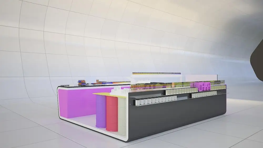 Оригинальный дизайн розовый киоск для маникюра