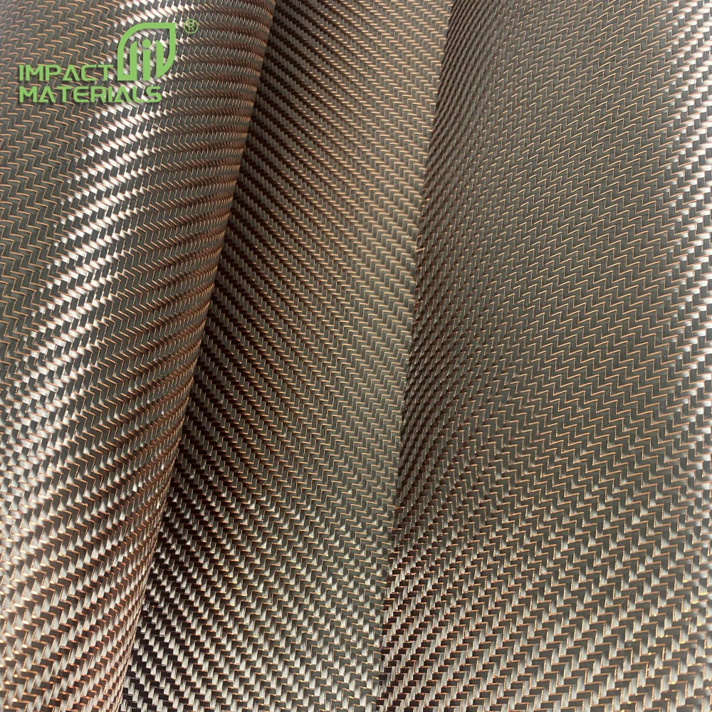 3k Purple Metallic Plain/Twill Carbon Fiber Colorful Metal Wire Mixed Carbon Fabric for Auto Parts