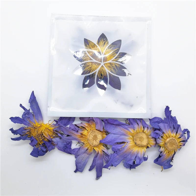 オーガニックエジプトブルーロータスフラワーティー 2-3個で健康効果