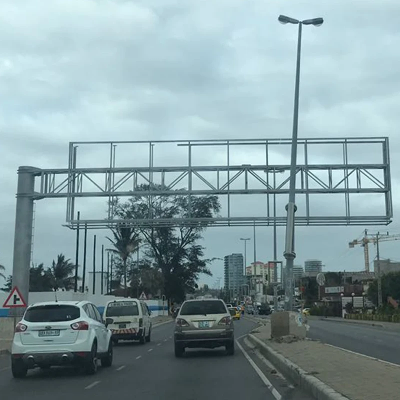 Metal Structure Cantilever Billboards Anti-rust Outdoor Advertisement Street Billboard