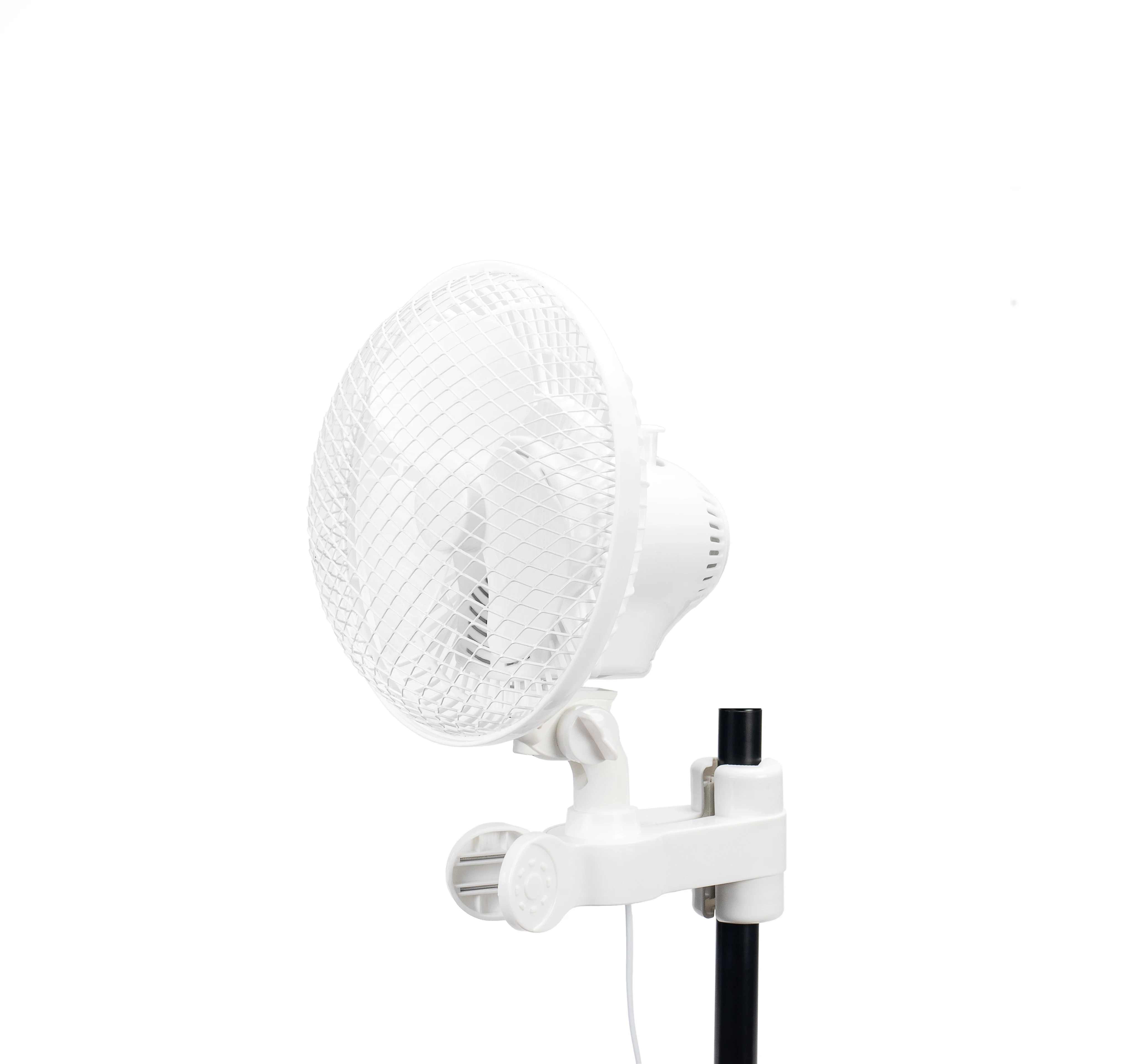 6 Inch Grow Tent Fan with Two Speeds Quiet Monkey Fan Oscillating Pole Mount Clip on Fan for Indoor Gardening and Hydroponics