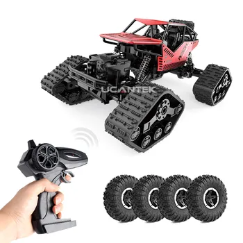 2 In 1 RC Cars 1:16 Scale 2.4G 4WD RC Monster Toy Truck Rock Crawler Off-Road Remote Control Car