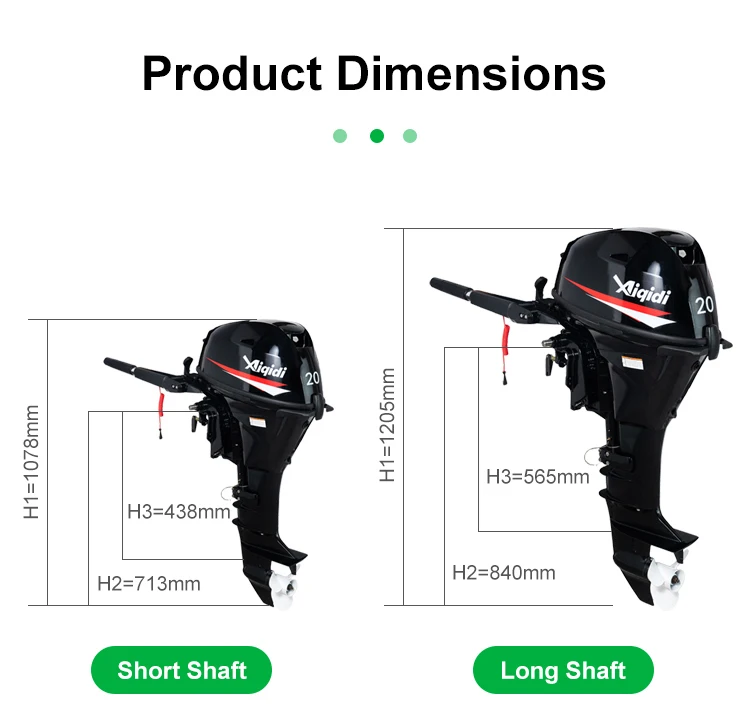 AIQIDI F25 Electric Start Remote Control CE Standard Short Shaft Outboard Engine