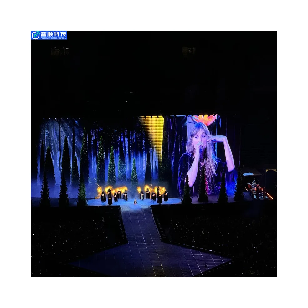 Pushunled P5 Full Colour LED Display Shock Resistant Rental for Movies P1.953 Exhibition Hall Video Wall Pantalla