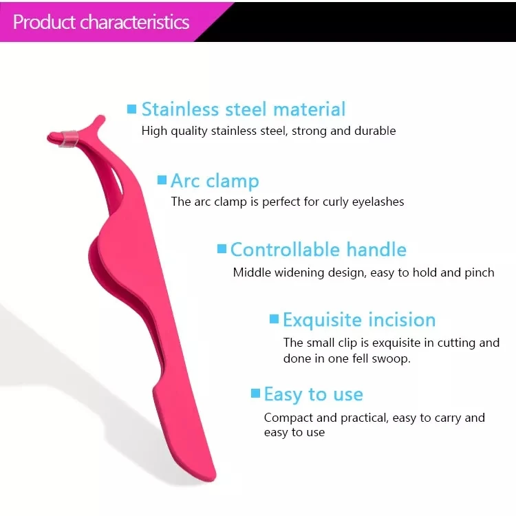 product factory hot sale stainless steel tweezers beauty tool popular eyebrow tweezers-4