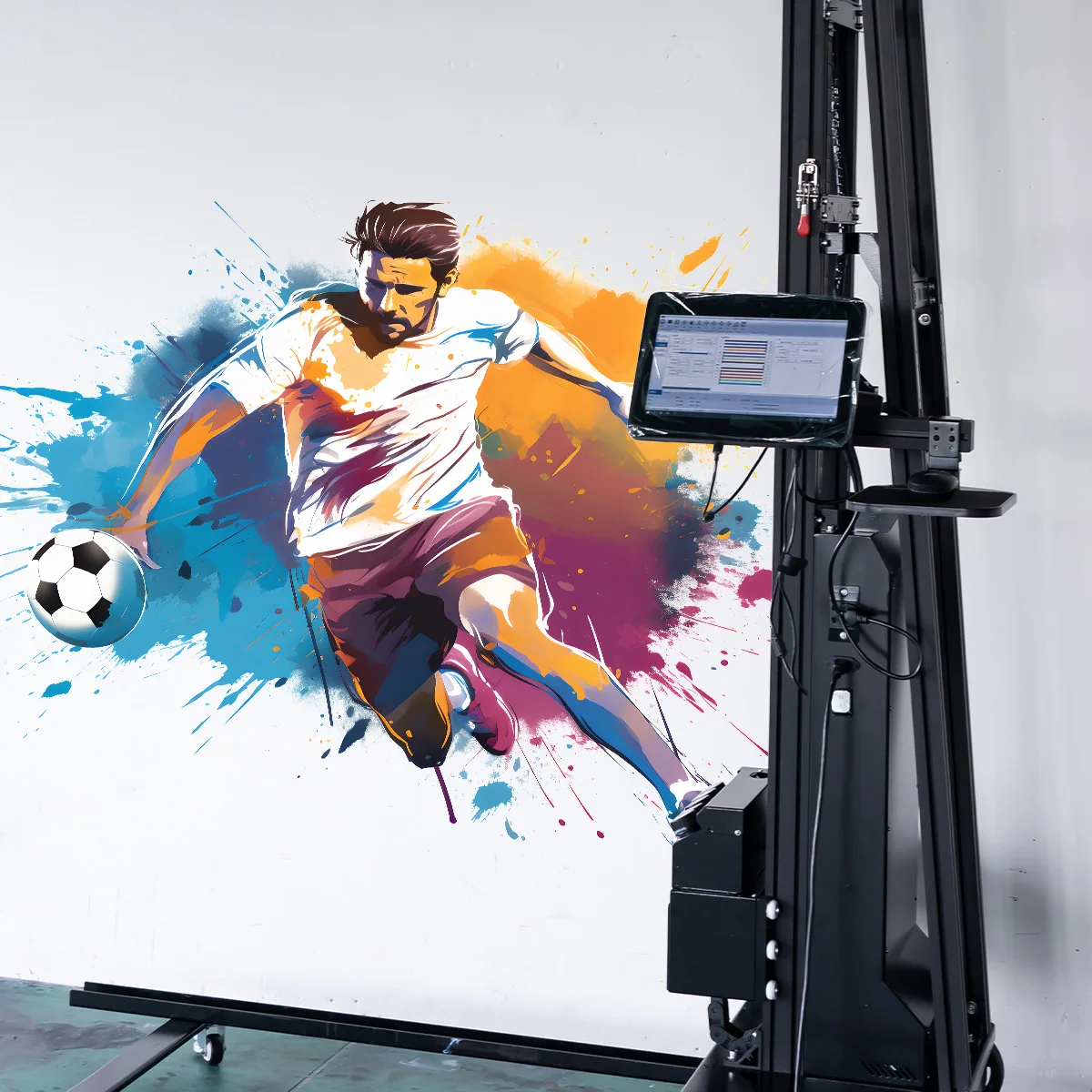 UV Wall Painting Machine Robot Automatic Wall Panel 3d Vertical Mural  Printer Printing Machine Wall Printer