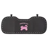 Honeycomb polka dot cat seat cushion, black rear seat