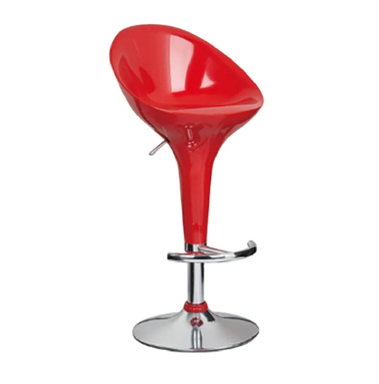 Современный поворотный регулируемый барный стул из АБС-пластика и металла