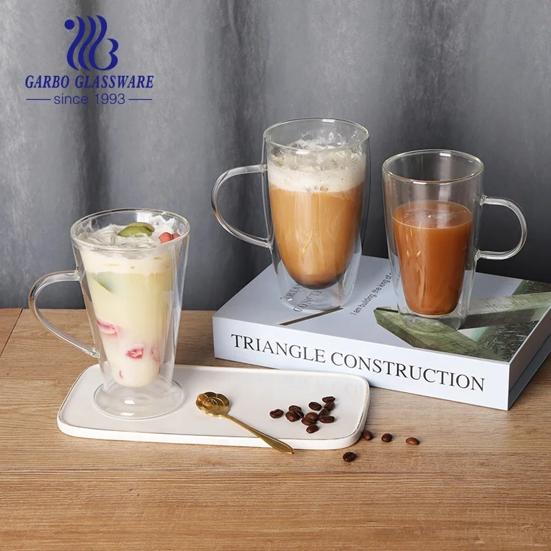 Various Type Animal Cat Design Drinking Glass Cup High Borosilicate Double Wall Glass Coffee Cup Water Tea Mug Factory Wholesale