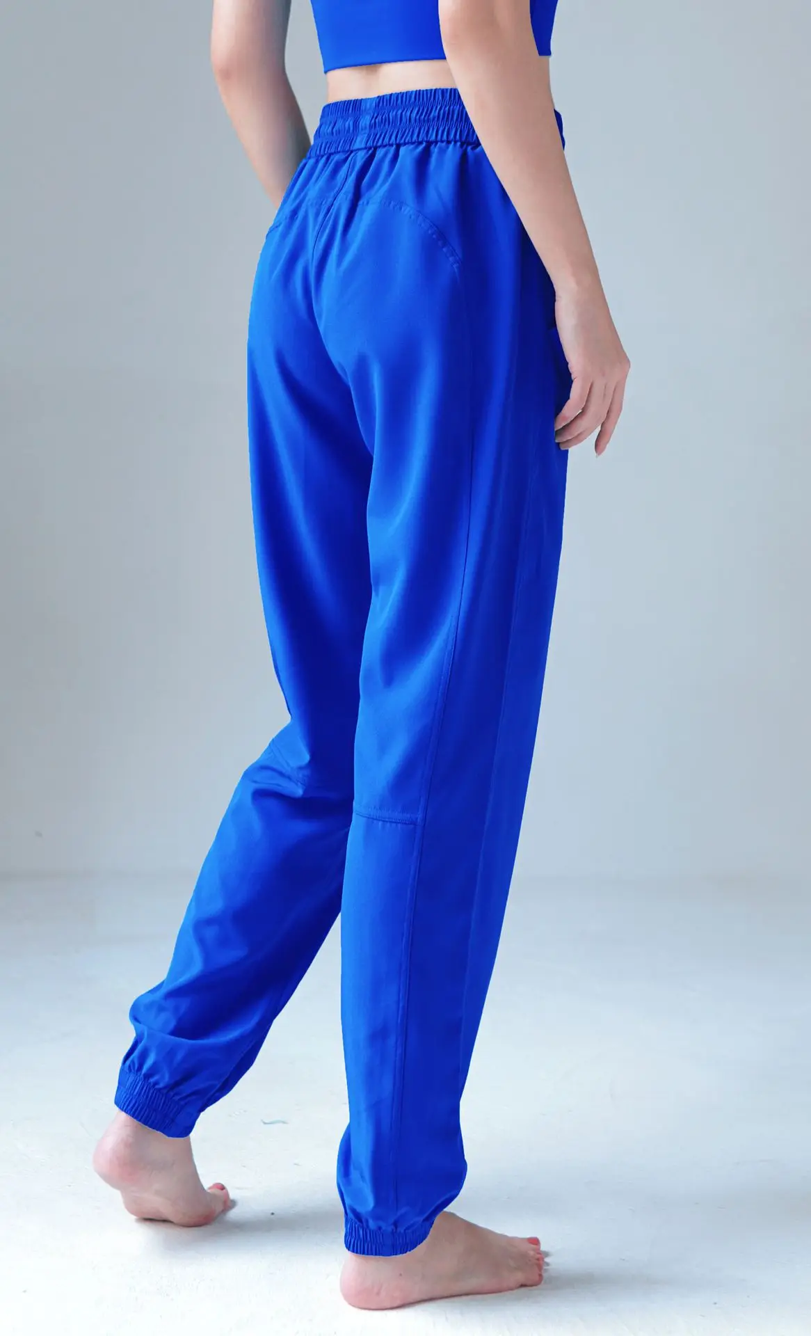 Spring And Summer Drawstring Fitness Pants High Waist Casual Pants