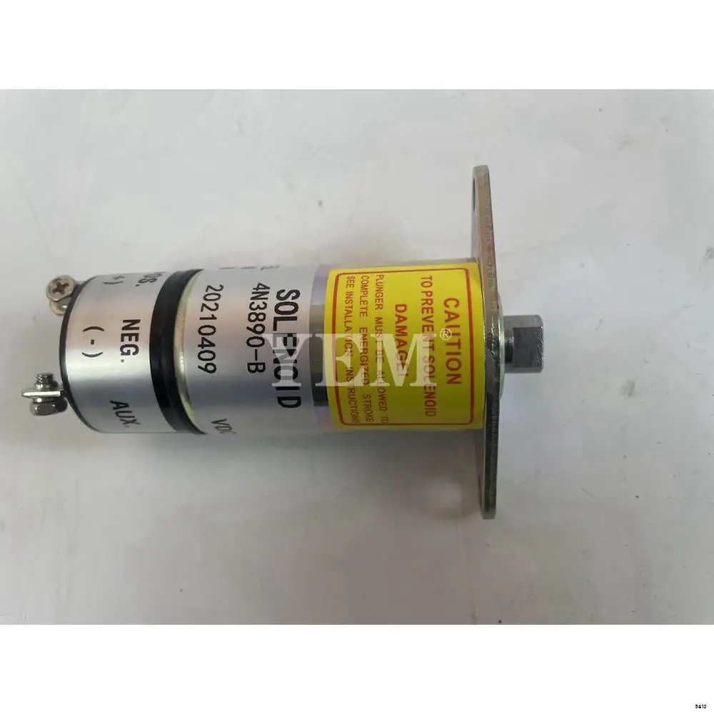 Fuel Shut Off Stop Solenoid 4N3890-B For Caterpillar 3304 Diesel Engine Spare Parts
